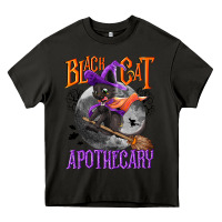 Asphalt Black cat apothecary Heavy Core Tee - NancyCooperArtShop