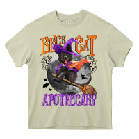 Mossy Black cat apothecary Heavy Core Tee - NancyCooperArtShop