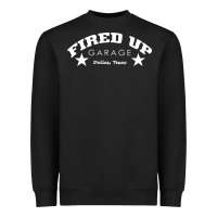 Black fired up garage Heavyweight Sweatshirt - artisFamous