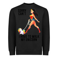 Black wonder woman sorry can't Heavyweight Sweatshirt - artisFamous