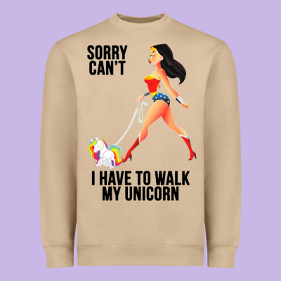 Wonder Woman Sorry Can't Heavyweight Sweatshirt Designed By Artisfamous