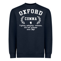 Navy funny english grammar nerd Heavyweight Sweatshirt - artisFamous
