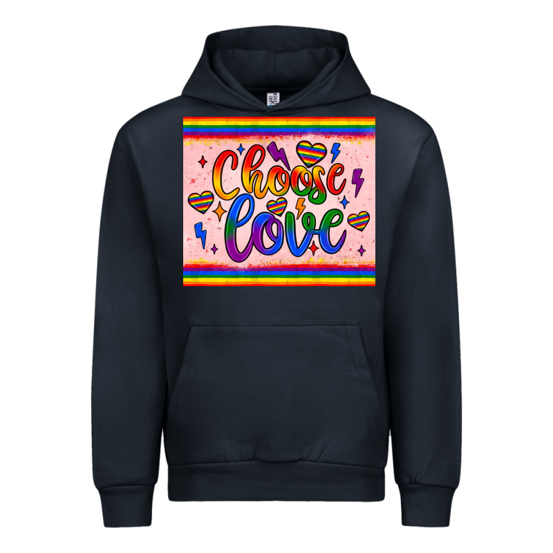 Choose Love Tumbler Urban Hoodie by JahusDesignShop | Teevron