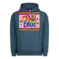 Pigment Midnight Navy choose love tumbler Urban Hoodie - JahusDesignShop
