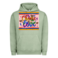 Pigment Oil Green choose love tumbler Urban Hoodie - JahusDesignShop