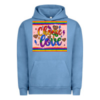 Pigment Pebble Blue choose love tumbler Urban Hoodie - JahusDesignShop