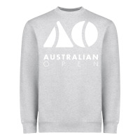 Heather Grey australian open Heavyweight Sweatshirt - artisFamous