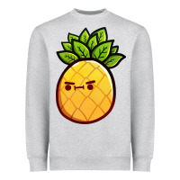 Heather Grey pineapple fruits Heavyweight Sweatshirt - artisFamous