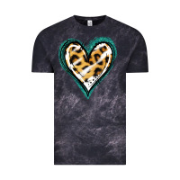 Cloud Black Glitter Leopard Heart Vintage Tee - Jasminsmagicworld