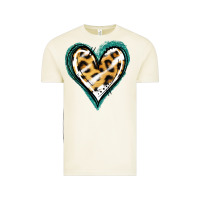 Vintage Arctic Glitter Leopard Heart Vintage Tee - Jasminsmagicworld
