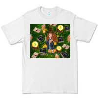 White wizard girl with magic Premium Tee - TumblerDesignByShophia