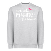 Heather Grey flights Heavyweight Sweatshirt - artisFamous
