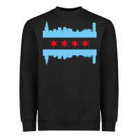 Black awesome chicago city Heavyweight Sweatshirt - artisFamous