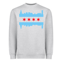 Heather Grey awesome chicago city Heavyweight Sweatshirt - artisFamous