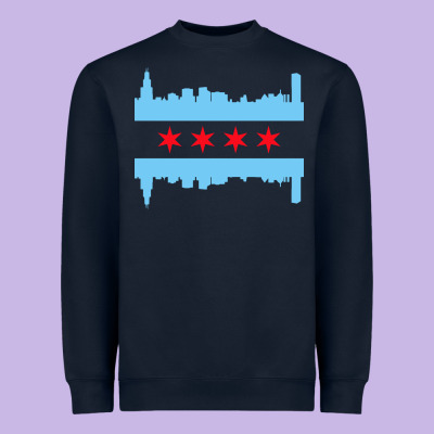 Awesome Chicago City Heavyweight Sweatshirt Designed By Artisfamous