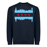 Navy awesome chicago city Heavyweight Sweatshirt - artisFamous