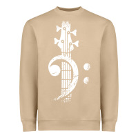 Mushroom musical guitar bass Heavyweight Sweatshirt - artisFamous