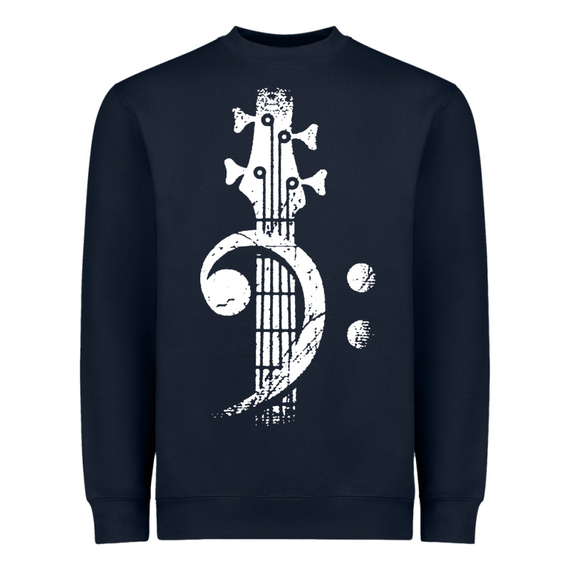 Musical Guitar Bass Heavyweight Sweatshirt by artisFamous | Teevron