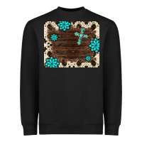Black gemstone cross mousepad Heavyweight Sweatshirt - BarkalooDesign