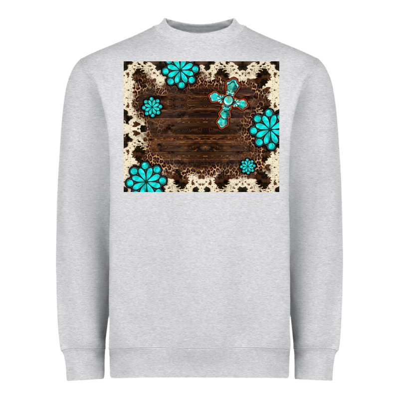 Gemstone Cross Mousepad Heavyweight Sweatshirt by BarkalooDesign | Teevron