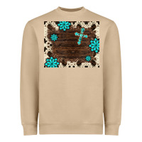 Mushroom gemstone cross mousepad Heavyweight Sweatshirt - BarkalooDesign