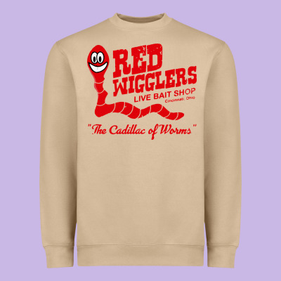 Red Wigglers Heavyweight Sweatshirt Designed By Artisfamous