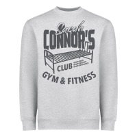 Heather Grey Sarah Connor's Club - Gym & Fitness Heavyweight Sweatshirt - artisFamous
