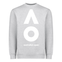 Heather Grey australian open Heavyweight Sweatshirt - artisFamous