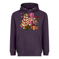 Christmas Tree Cake And Nutcracker With Gifts Ado Heavyweight Hoodie | Teevron