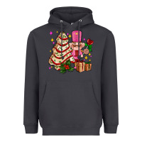 Smoke christmas tree cake and nutcracker with gifts ado Heavyweight Hoodie - AdoDesignShop