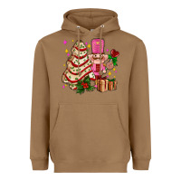 Toasted Coconut christmas tree cake and nutcracker with gifts ado Heavyweight Hoodie - AdoDesignShop