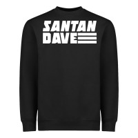Black Santan Dave Heavyweight Sweatshirt - artisFamous