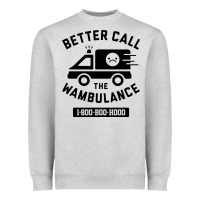 Heather Grey wambulance Heavyweight Sweatshirt - artisFamous