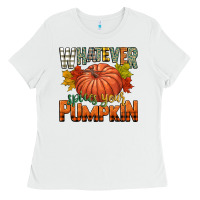 White whatever spices your pumpkin Ladies Tee - CowGirlArtShop