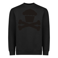 Black johnny cupcakes funny skull Heavyweight Sweatshirt - artisFamous