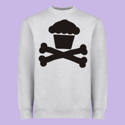 Johnny Cupcakes Funny Skull Heavyweight Sweatshirt Designed By Artisfamous