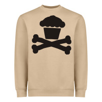 Mushroom johnny cupcakes funny skull Heavyweight Sweatshirt - artisFamous