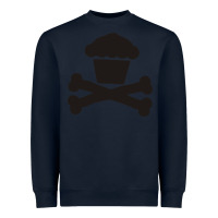 Navy johnny cupcakes funny skull Heavyweight Sweatshirt - artisFamous