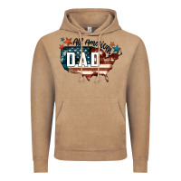 Vintage Coffee All american dad Vintage Hoodie - FaDigitalArtStudio