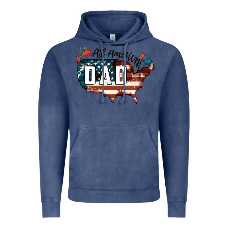 All American Dad Vintage Hoodie by FaDigitalArtStudio | Teevron