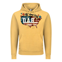 Vintage Mustard All american dad Vintage Hoodie - FaDigitalArtStudio