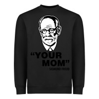 Black your mom  Sigmund Freud Heavyweight Sweatshirt - artisFamous