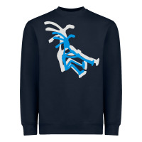 Navy kokopeli funny Heavyweight Sweatshirt - artisFamous