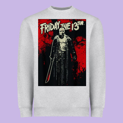 Friday The 13th Jason Drip Heavyweight Sweatshirt Designed By Artisfamous