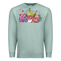 Seafoam western cancer  coffee cups with ribbons Premium Sweatshirt - AdoDesignShop