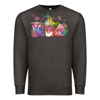 Smoke western cancer  coffee cups with ribbons Premium Sweatshirt - AdoDesignShop