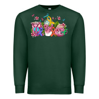Sports Green western cancer  coffee cups with ribbons Premium Sweatshirt - AdoDesignShop