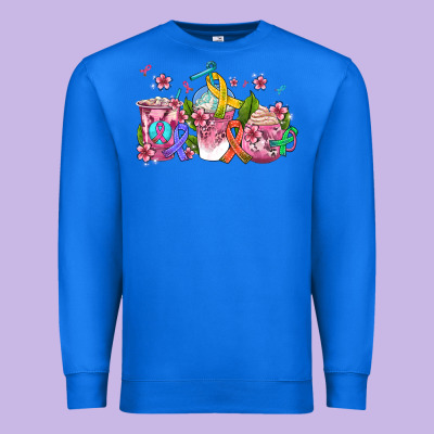 Western Cancer  Coffee Cups With Ribbons Premium Sweatshirt Designed By Adodesignshop