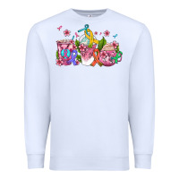 White western cancer  coffee cups with ribbons Premium Sweatshirt - AdoDesignShop