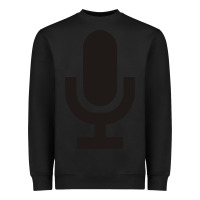Black microphone funny music Heavyweight Sweatshirt - artisFamous